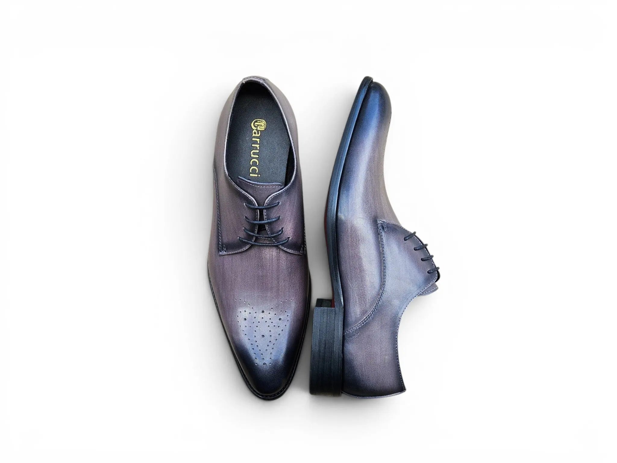 Signature Burnished Lace-up Derby Carrucci