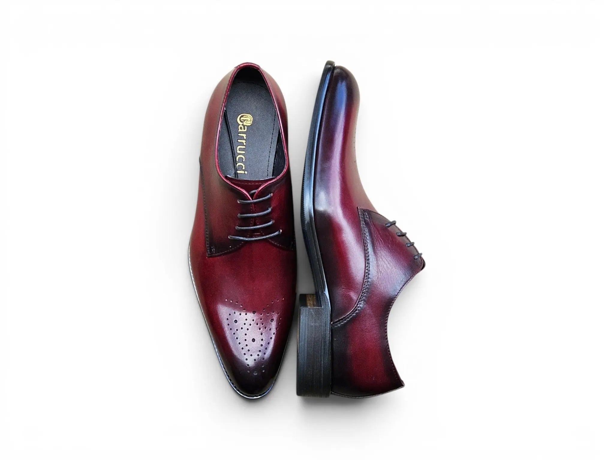 Signature Burnished Lace-up Derby Carrucci