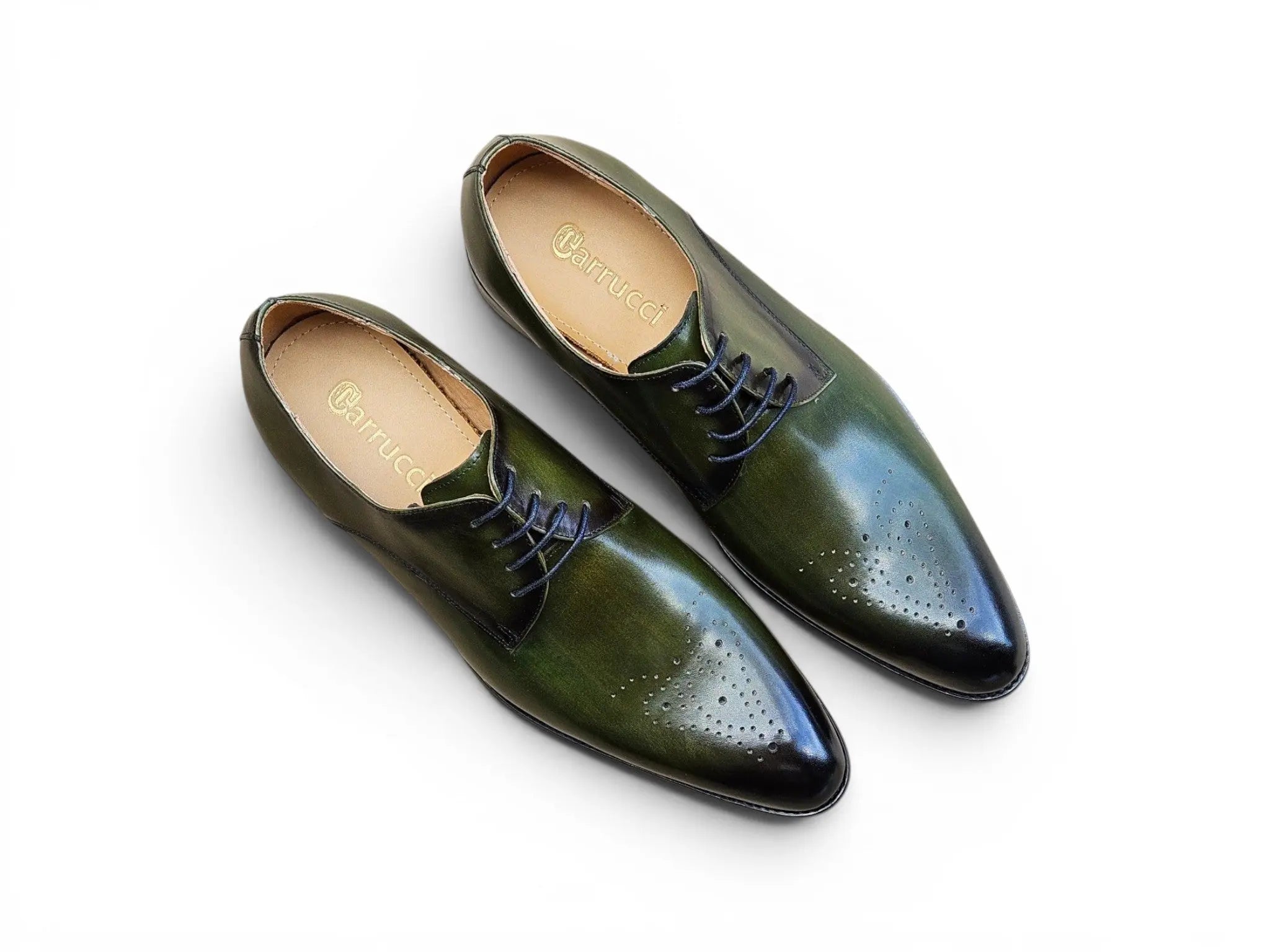 Signature Burnished Lace-up Derby Carrucci