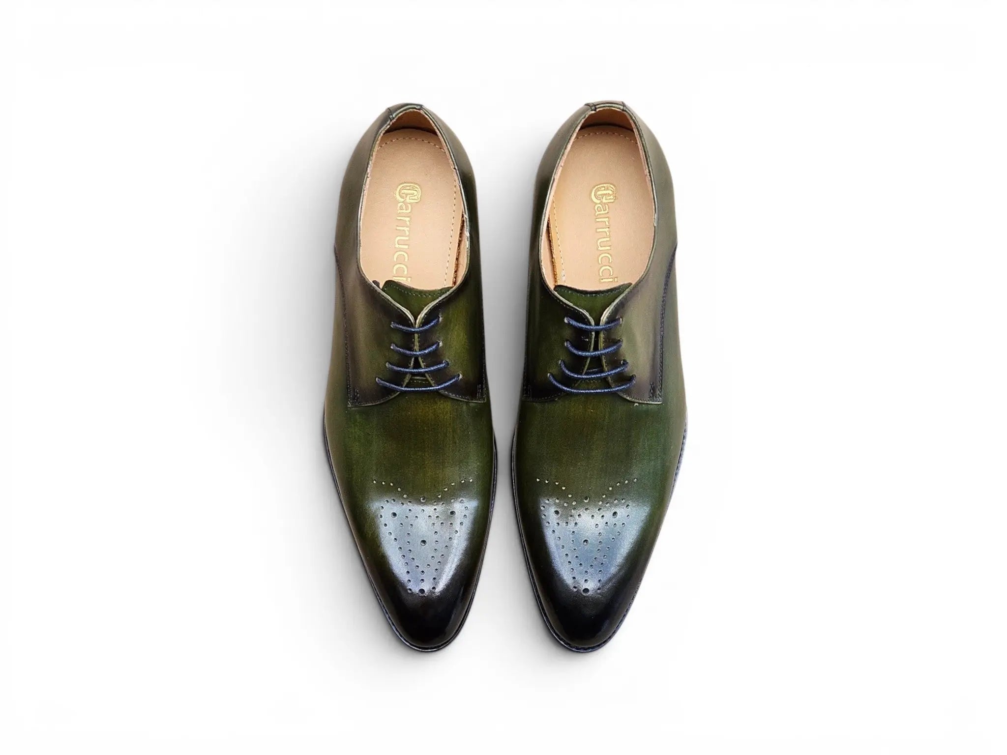 Signature Burnished Lace-up Derby Carrucci