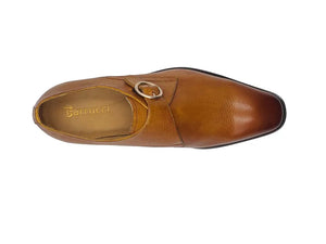 Single Monk Strap Plain Toe Shoes Carrucci