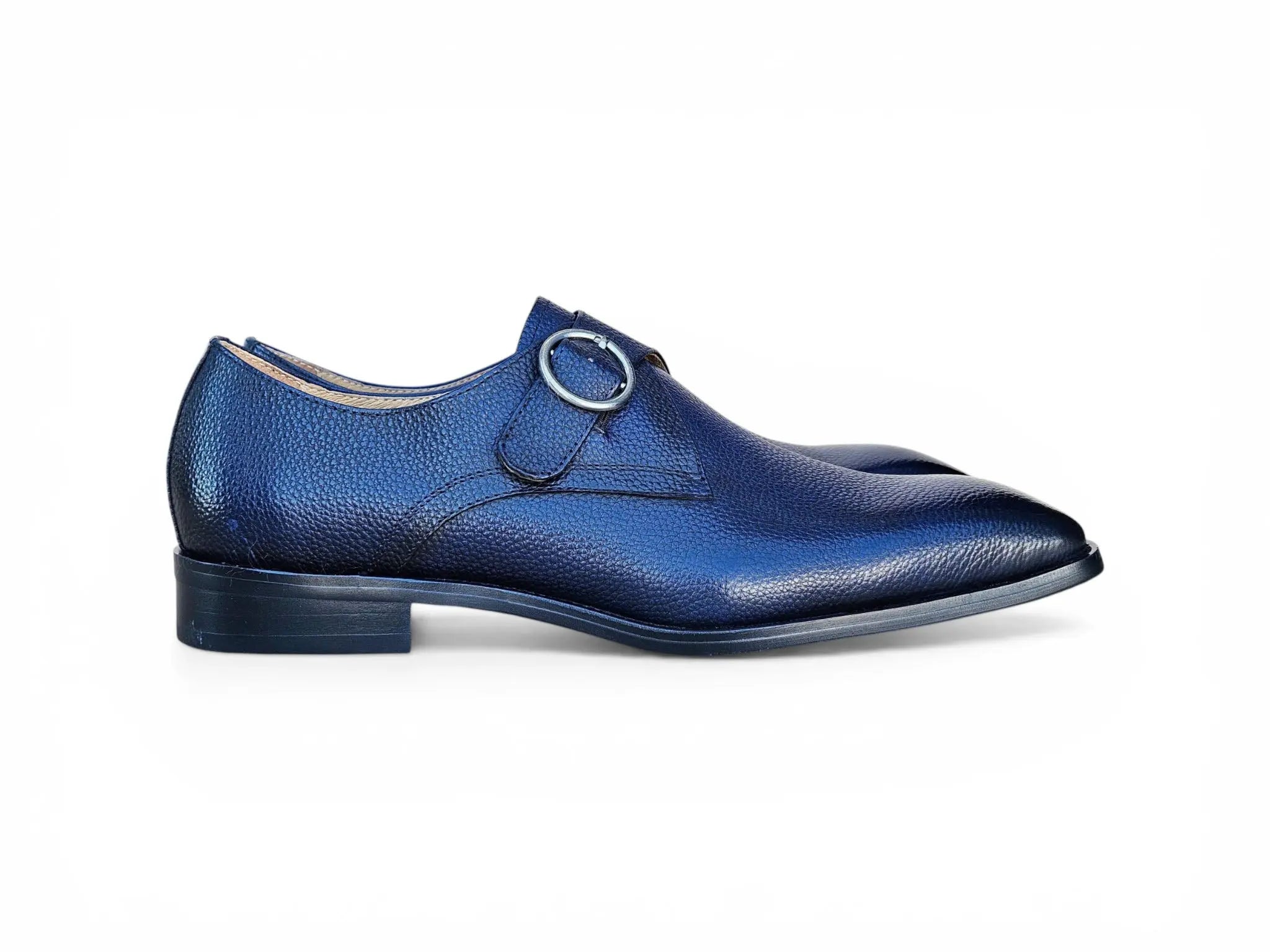 Single Monk Strap Plain Toe Shoes Carrucci