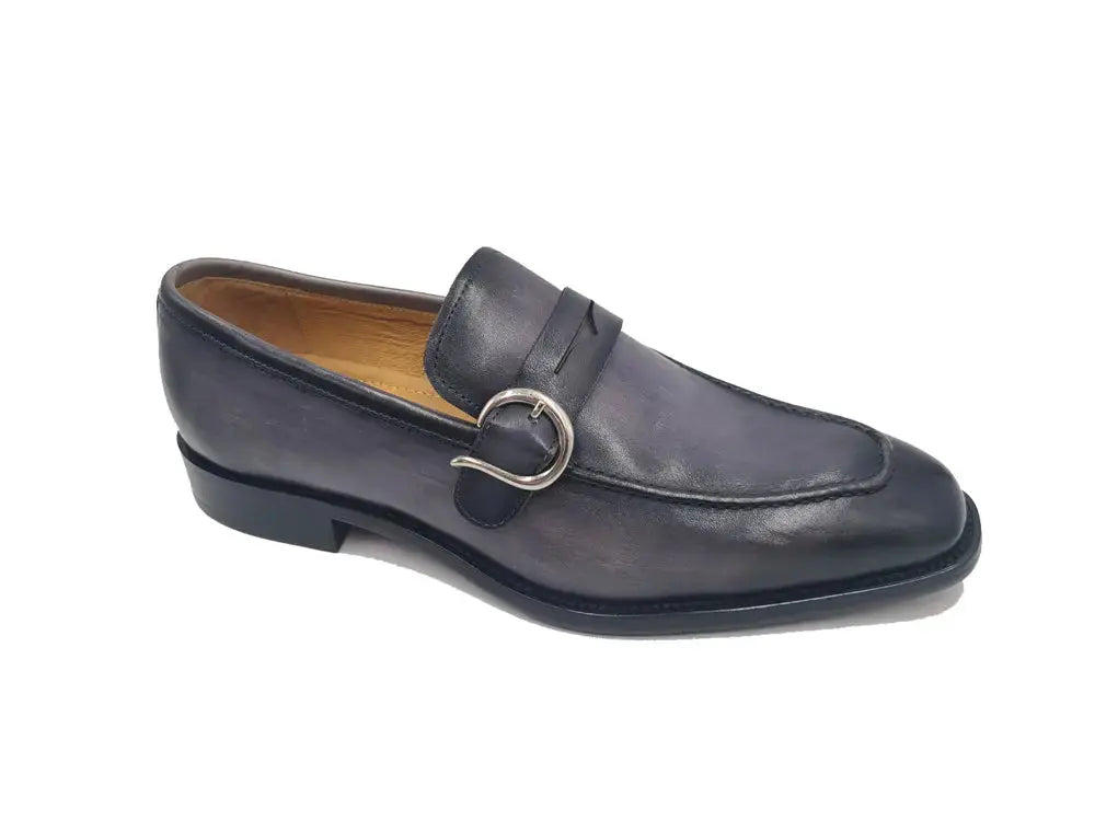 Single Monk Strap with modern buckle Carrucci