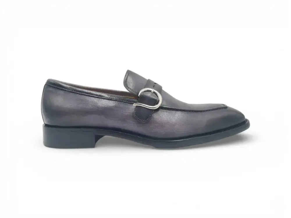 Single Monk Strap with modern buckle Carrucci