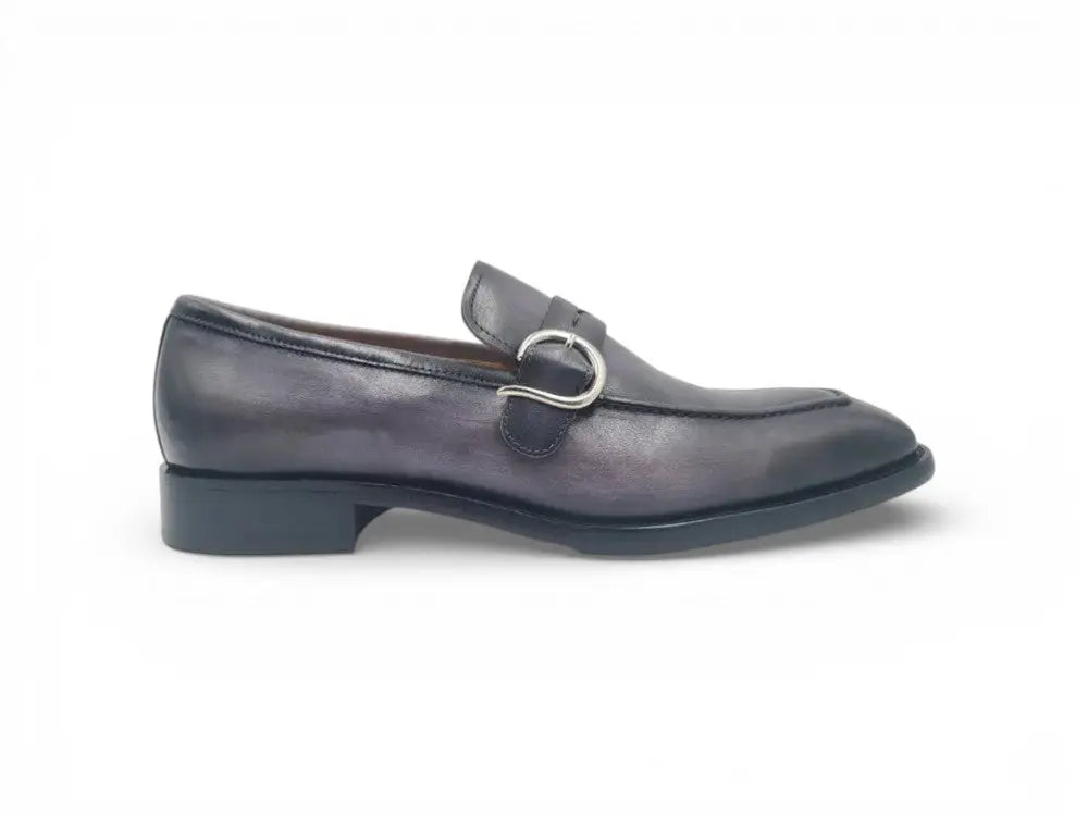 Single Monk Strap with modern buckle Carrucci