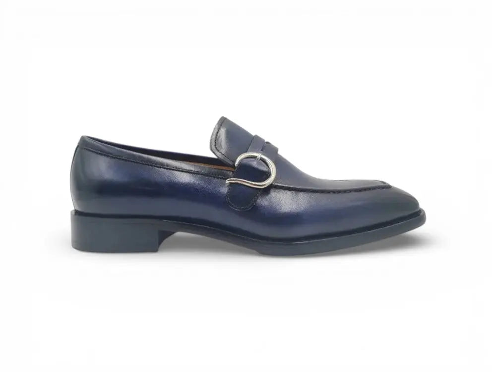 Single Monk Strap with modern buckle Carrucci