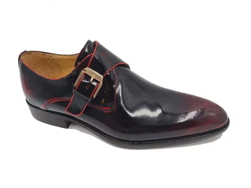 Soft Calf Patent Leather Single Monk Slip-on Carrucci