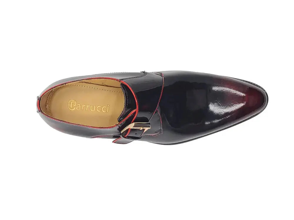 Soft Calf Patent Leather Single Monk Slip-on Carrucci