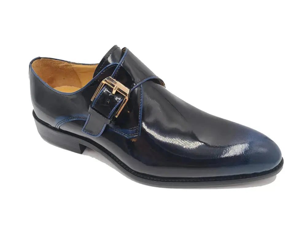Soft Calf Patent Leather Single Monk Slip-on Carrucci