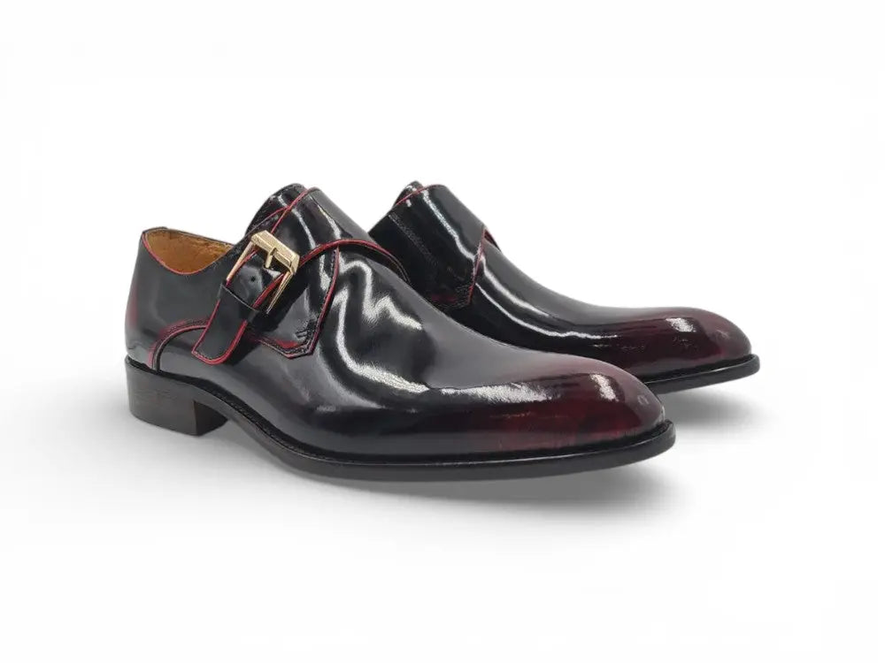 Soft Calf Patent Leather Single Monk Slip-on Carrucci