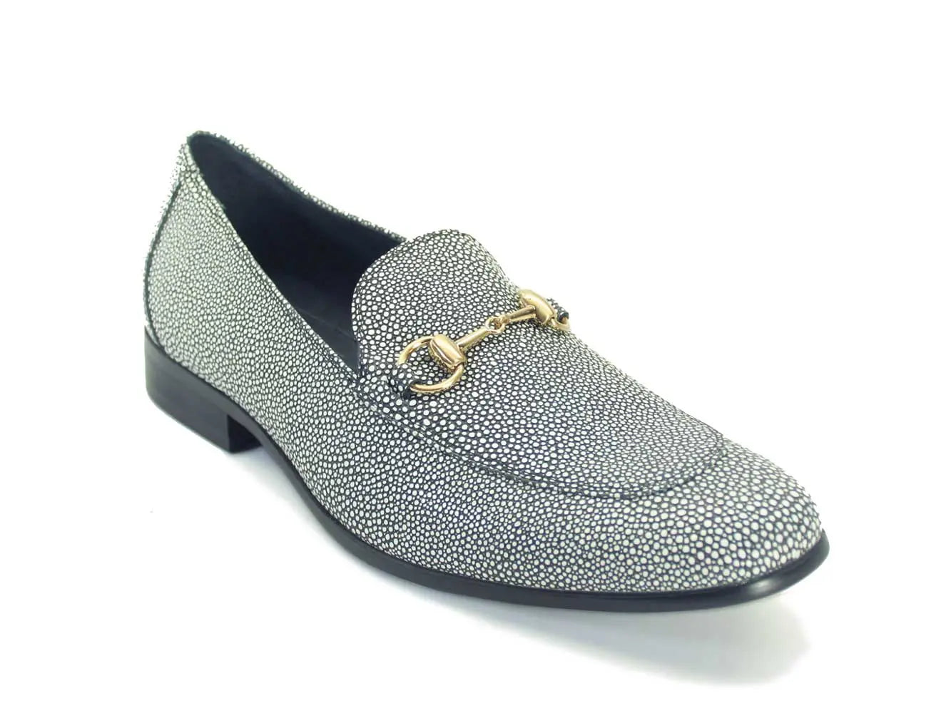 Stingray Embossed Horsebit Loafer Carrucci