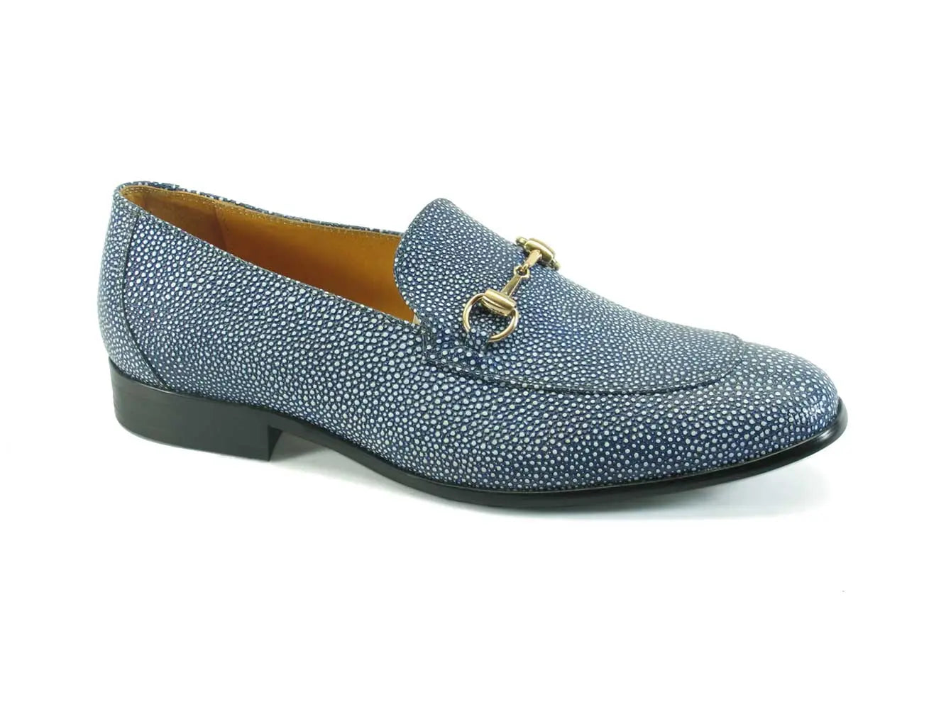 Stingray Embossed Horsebit Loafer Carrucci