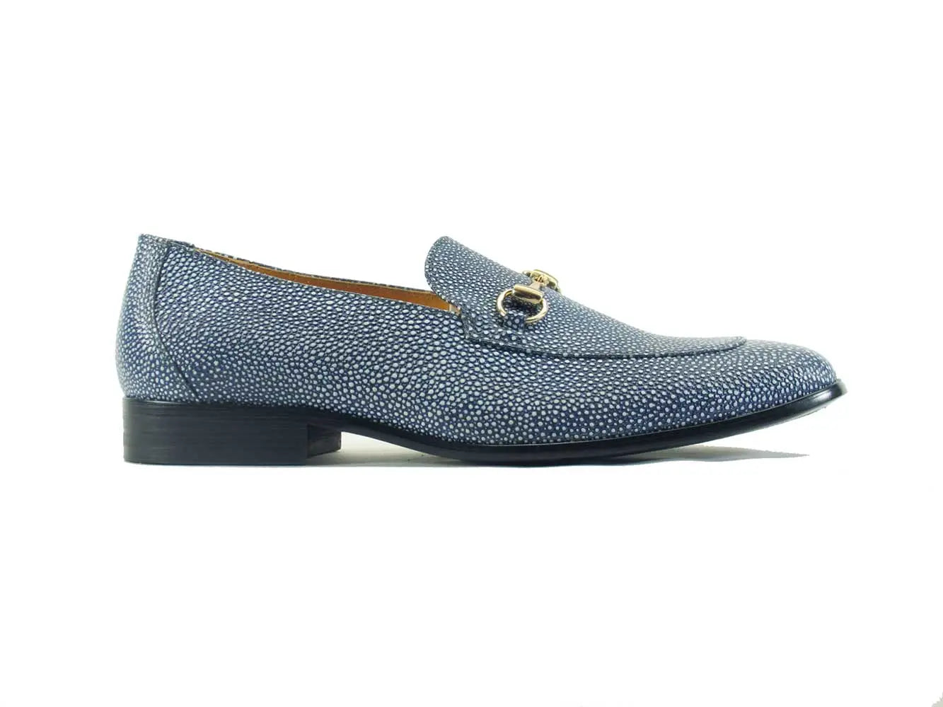 Stingray Embossed Horsebit Loafer Carrucci