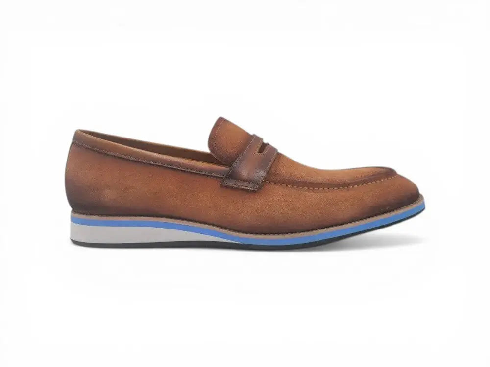 Stylish Suede Penny Loafer Carrucci