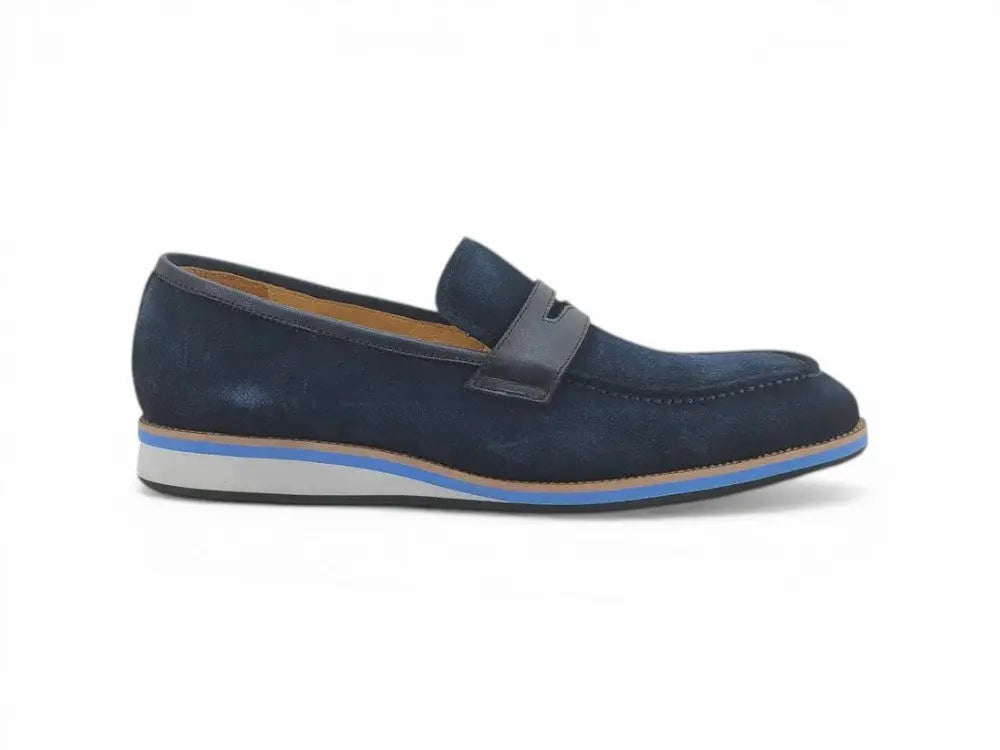 Stylish Suede Penny Loafer Carrucci