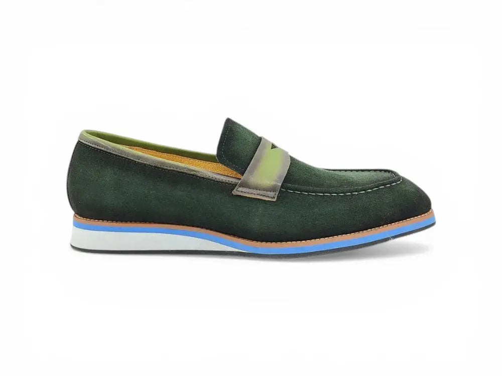 Stylish Suede Penny Loafer Carrucci
