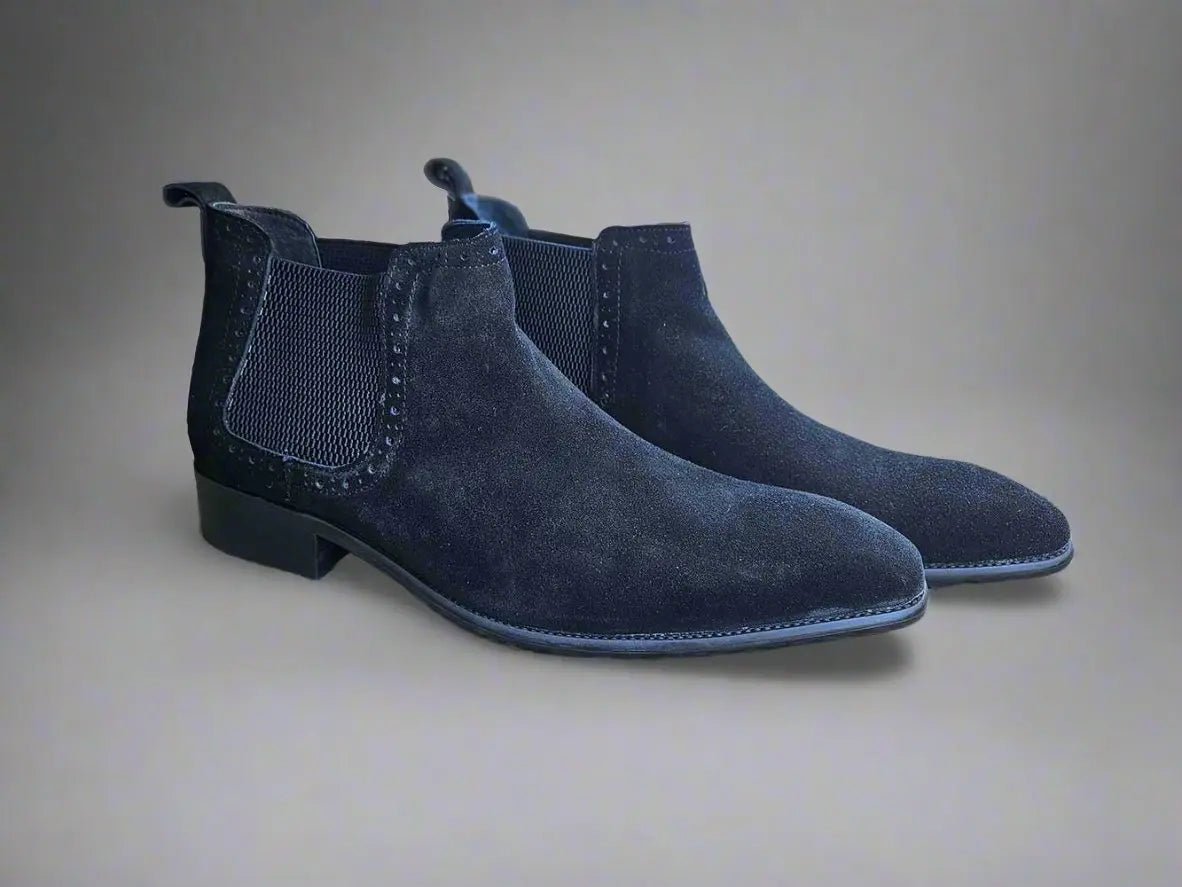 Suede Ankle Chelsea Boot Carrucci