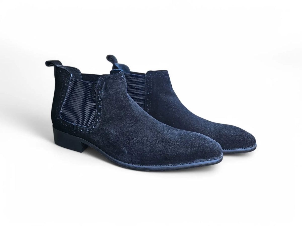 Suede Ankle Chelsea Boot - Carrucci Shoes display picture 3