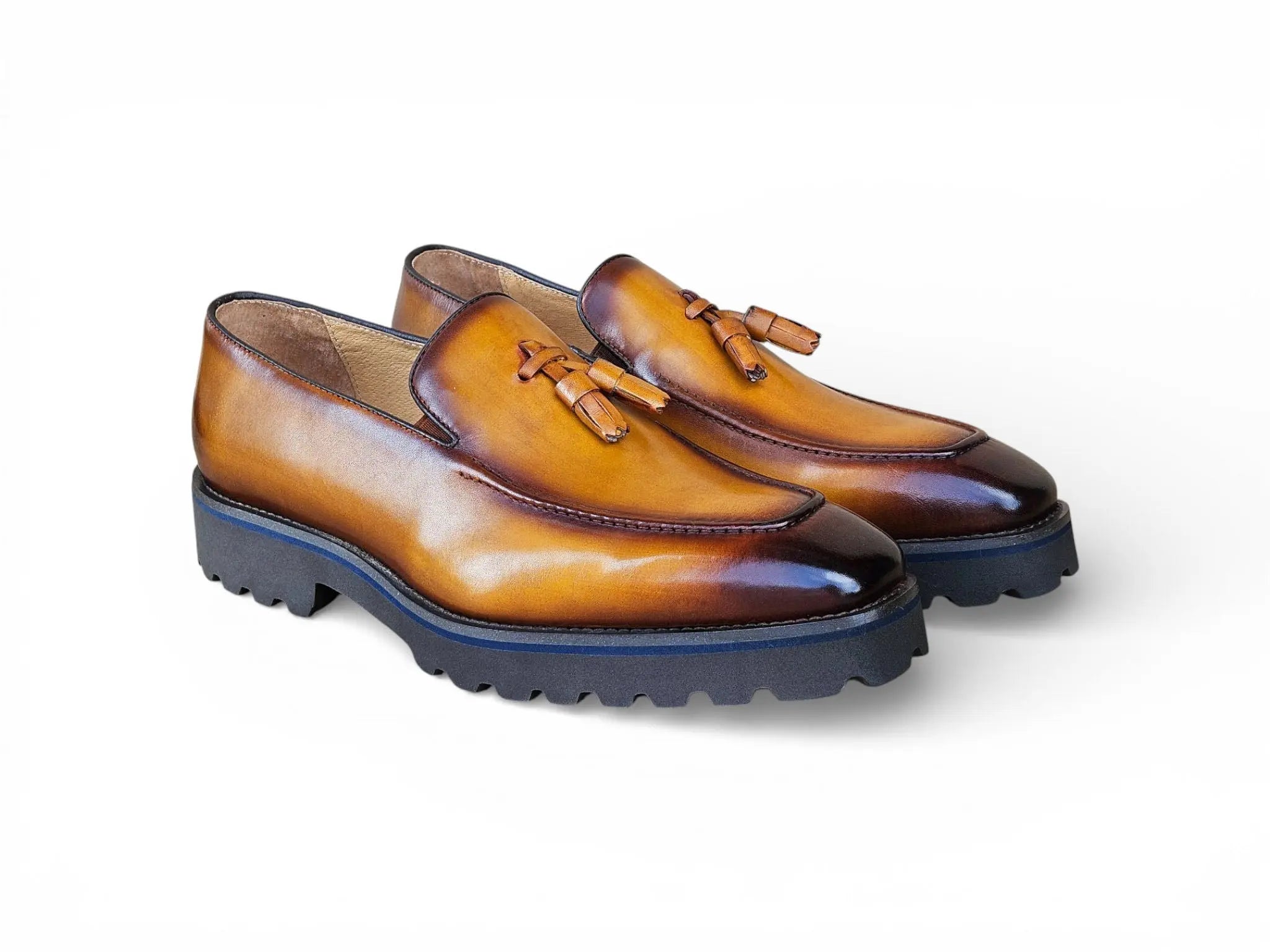 Tassel Loafer in Lug Sole Carrucci