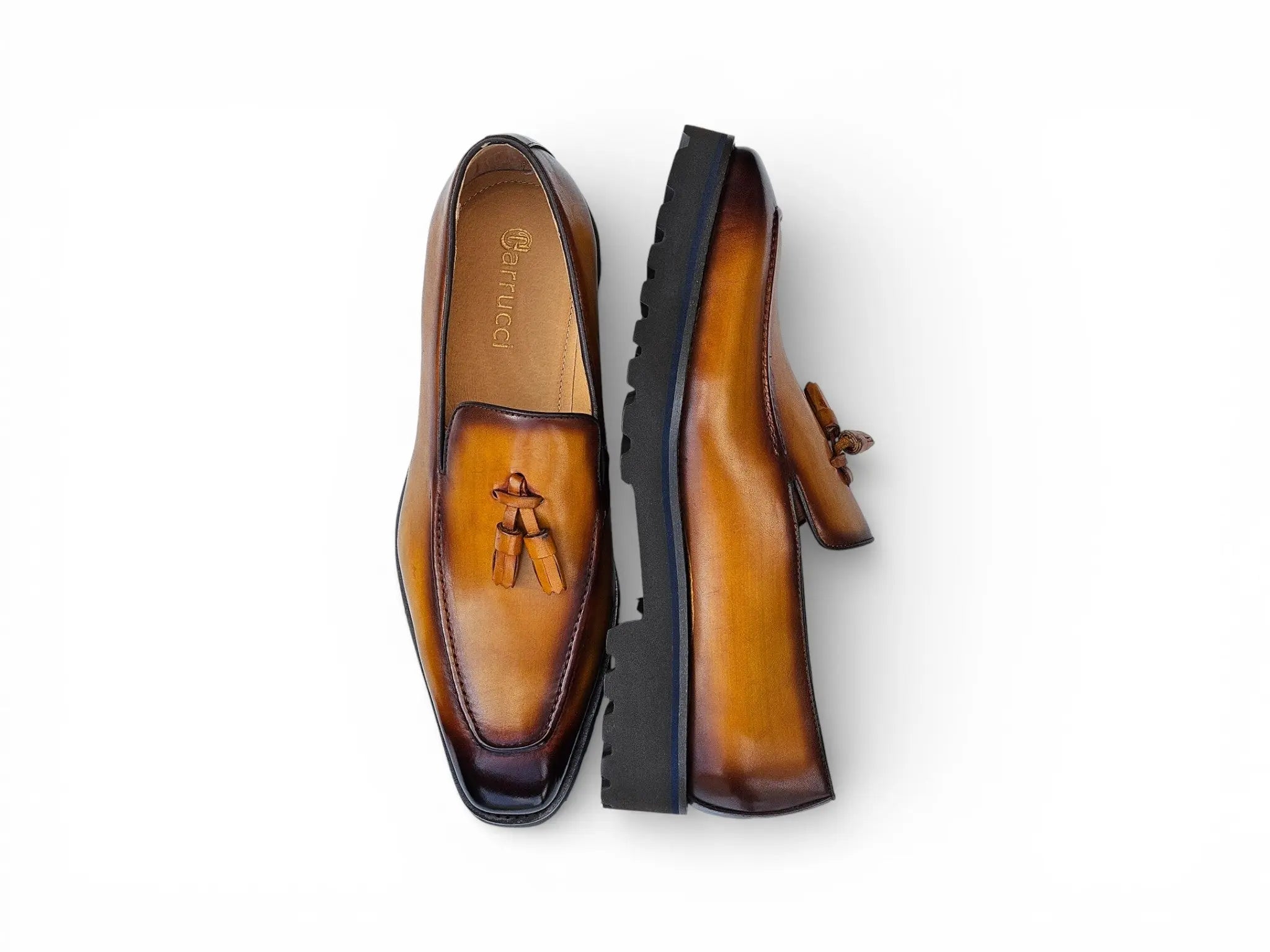 Tassel Loafer in Lug Sole Carrucci
