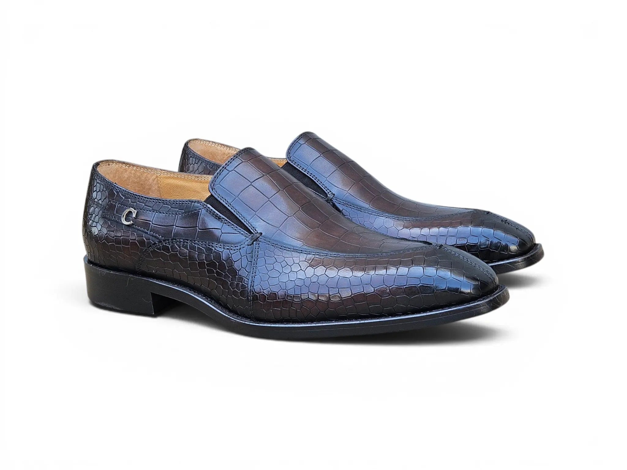 The Beaumont Embossed Loafer Carrucci