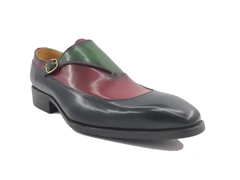 Tri-Tone Single Monk Strap Slip-on Carrucci