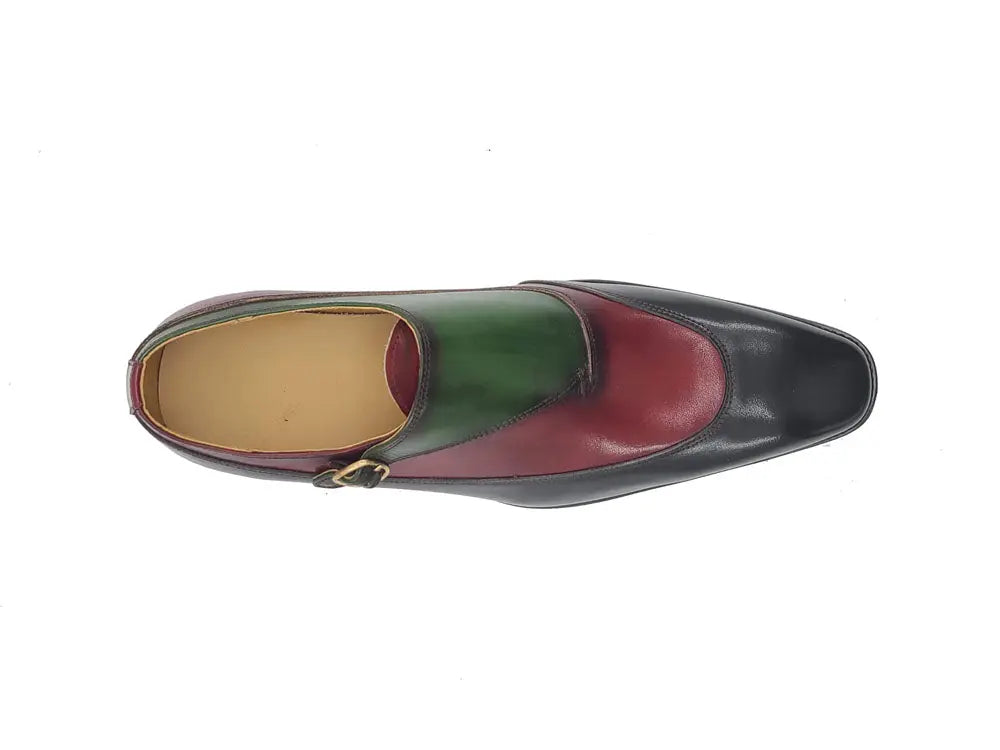 Tri-Tone Single Monk Strap Slip-on Carrucci