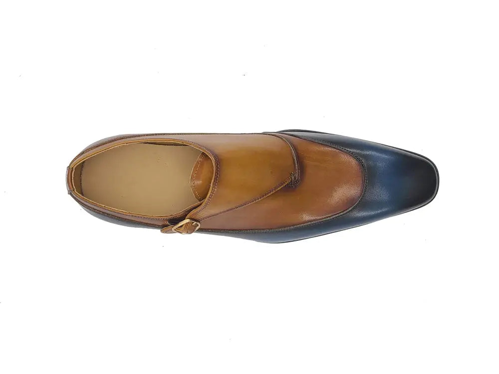 Tri-Tone Single Monk Strap Slip-on Carrucci