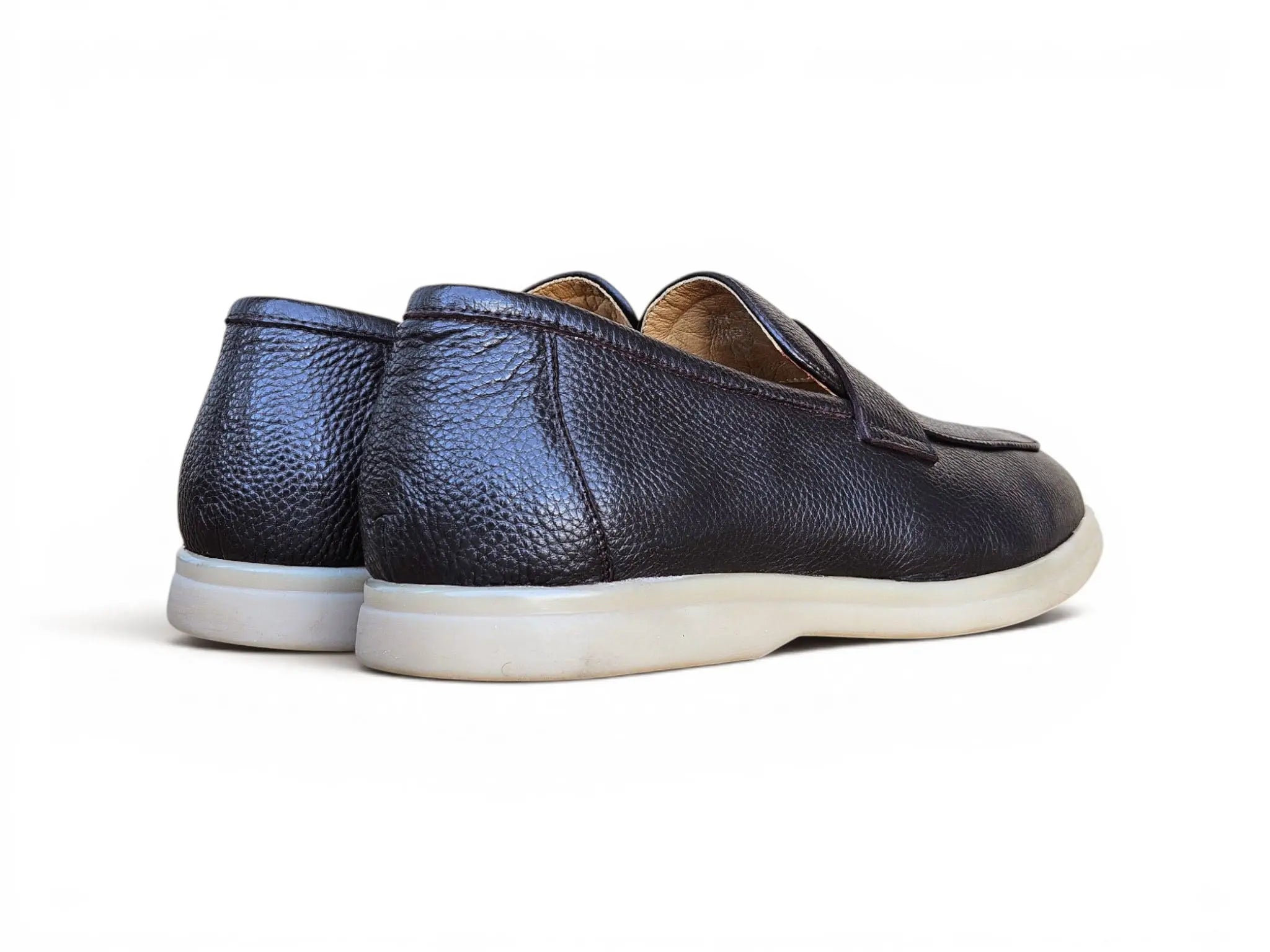 Tumble Calfskin Penny Loafer Carrucci