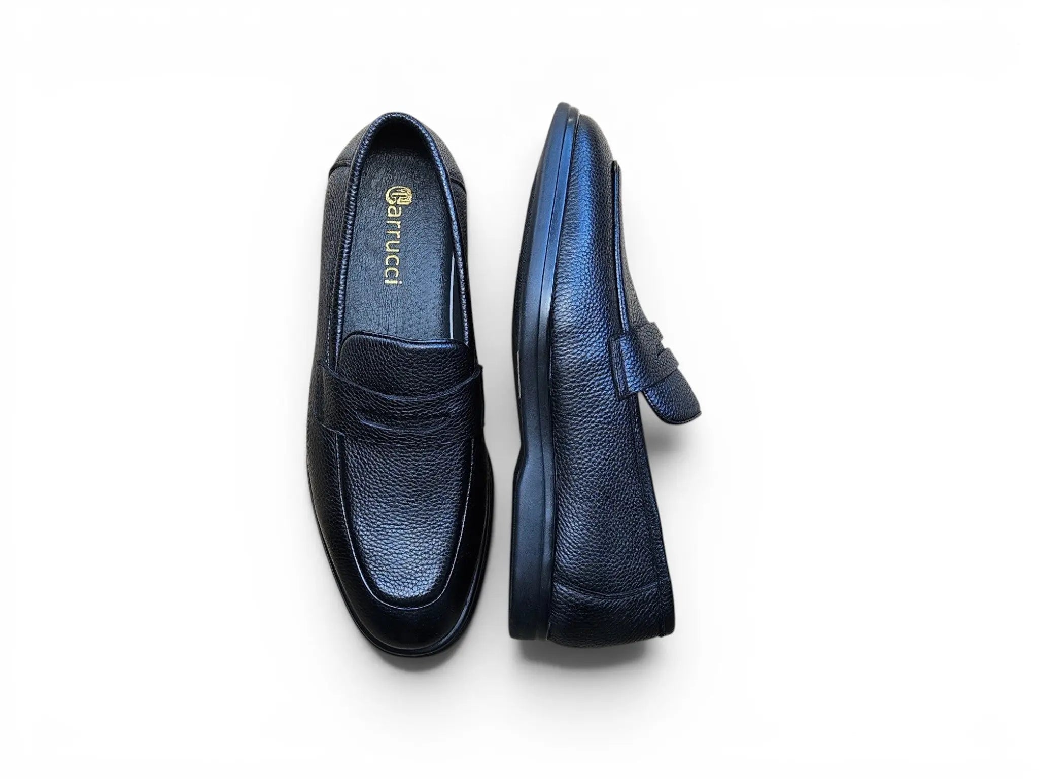 Tumble Calfskin Penny Loafer Carrucci