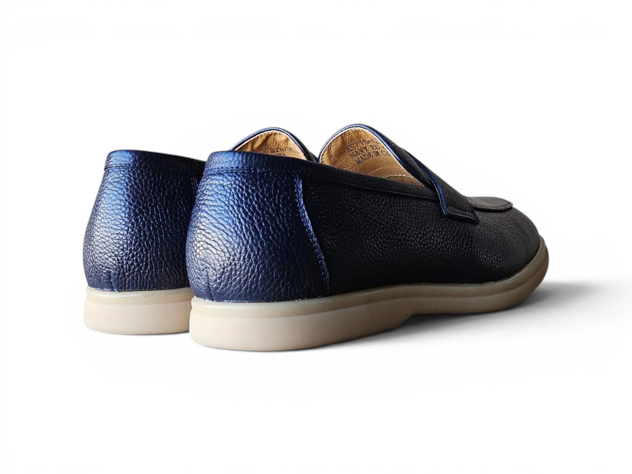 Tumble Calfskin Penny Loafer Carrucci