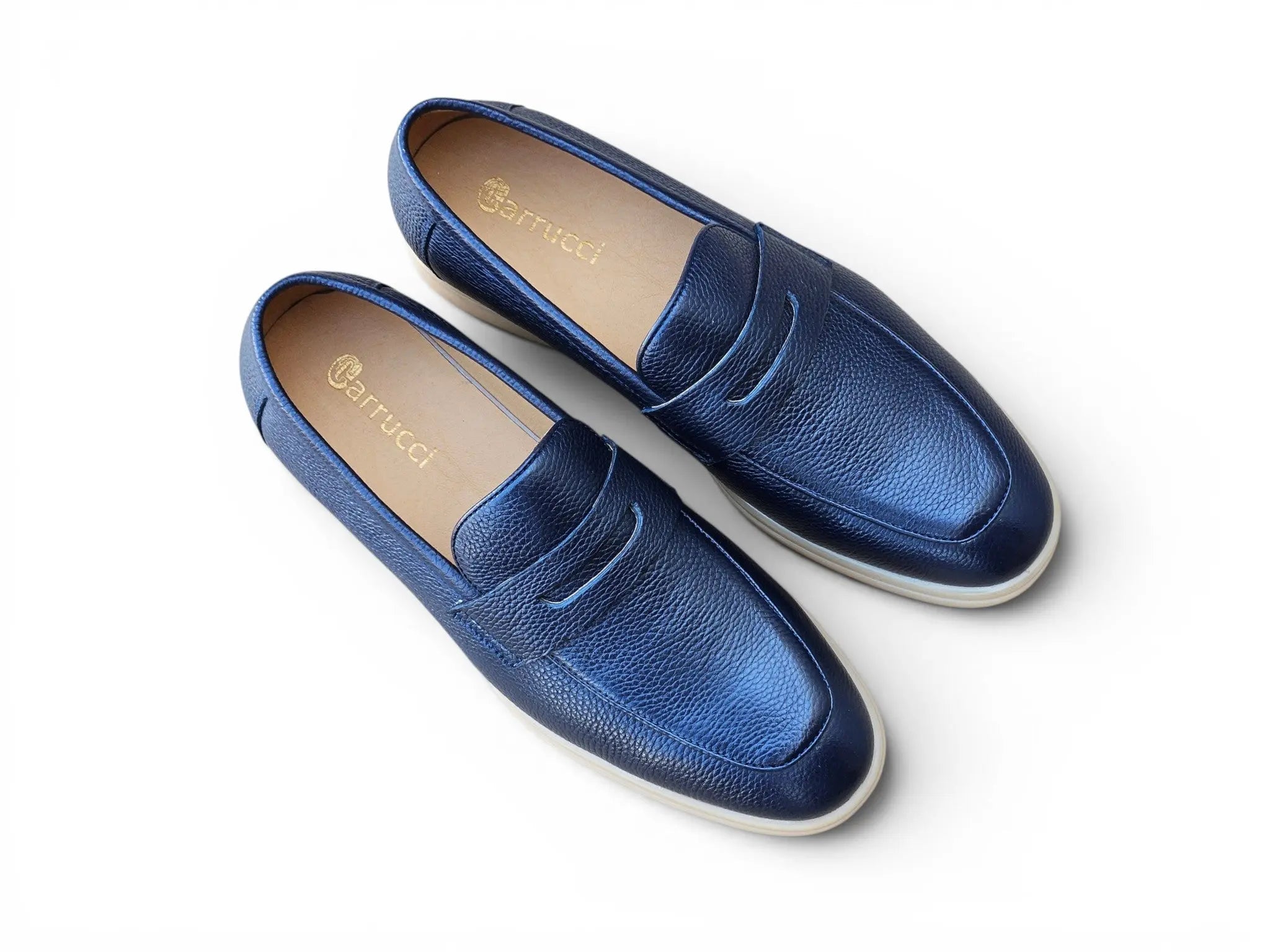 Tumble Calfskin Penny Loafer Carrucci