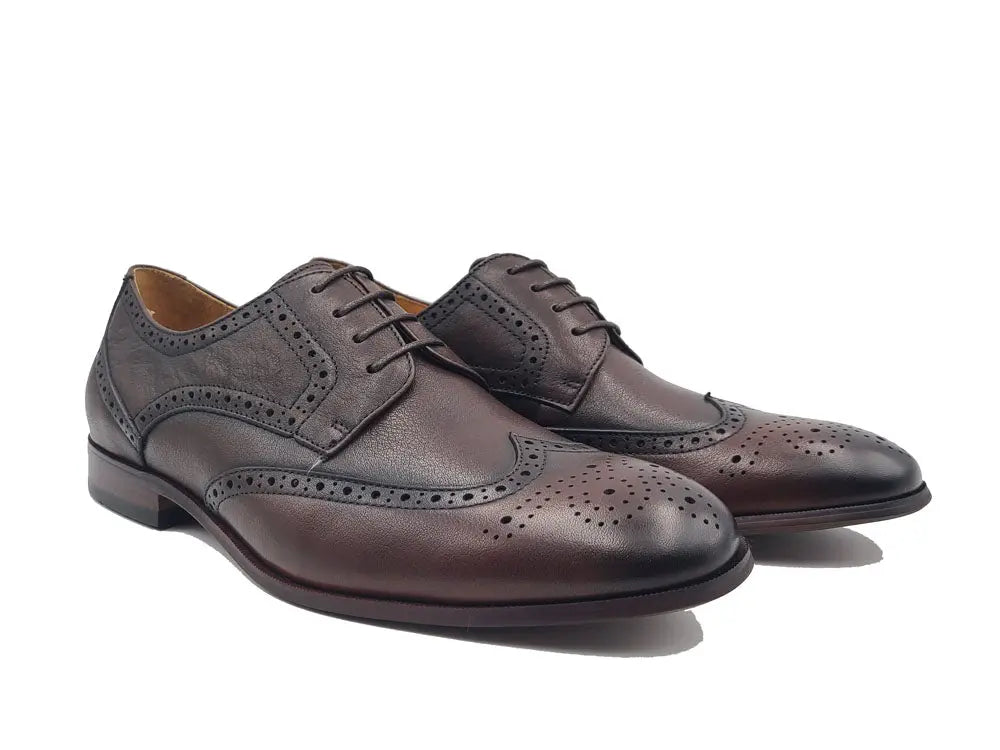 Tumbled Leather Blucher style Oxford with Flex Sole Carrucci