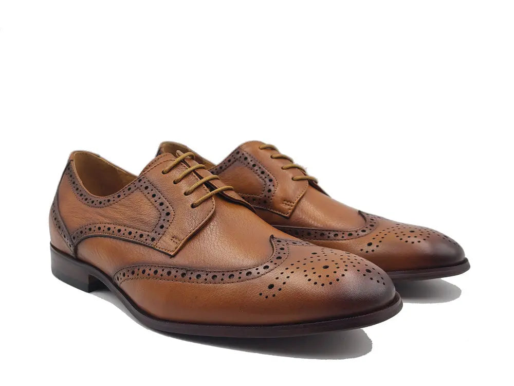 Tumbled Leather Blucher style Oxford with Flex Sole Carrucci