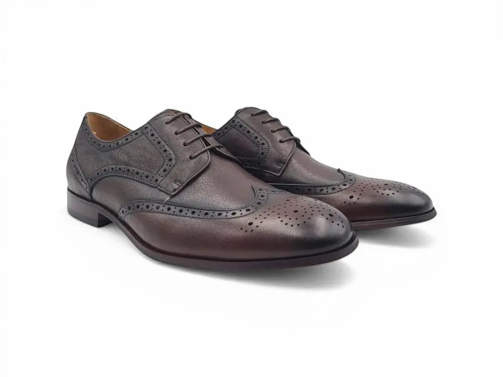 Tumbled Leather Blucher style Oxford with Flex Sole Carrucci