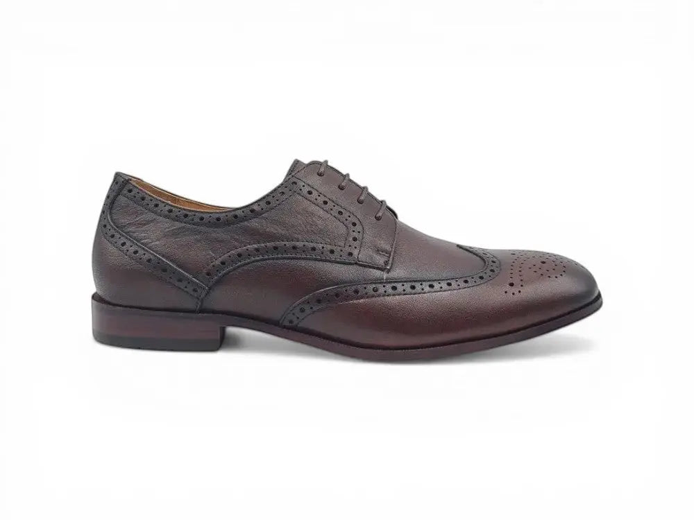 Tumbled Leather Blucher style Oxford with Flex Sole Carrucci