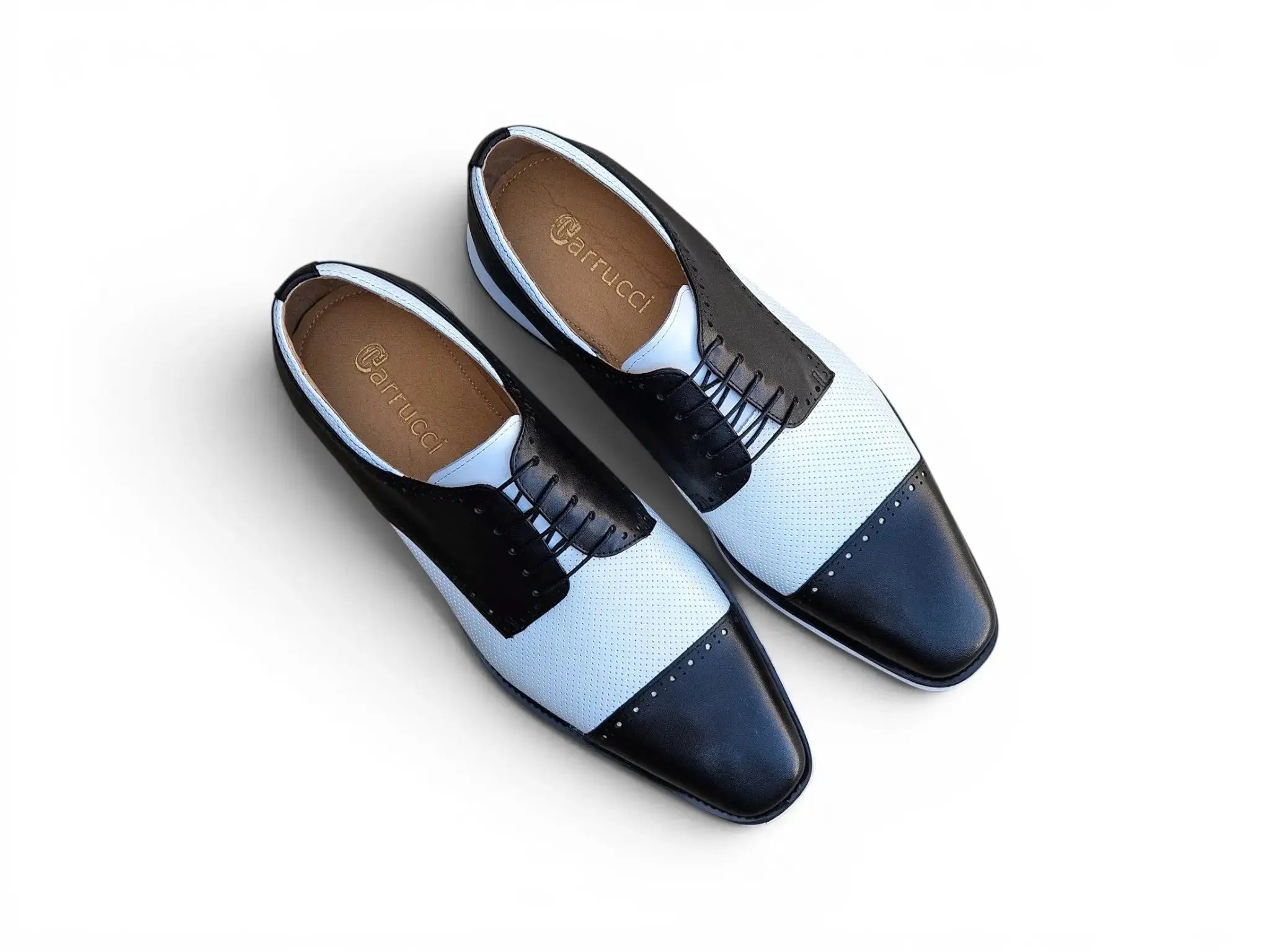 Two Tone Cap Toe Oxford Carrucci