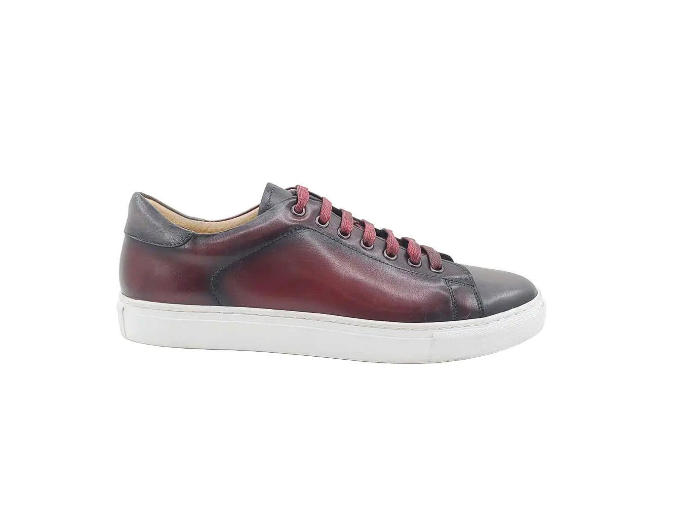 Two Tone Leather Dress Sneaker Carrucci