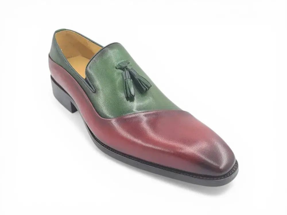 Two Tone Tassel Loafer Carrucci
