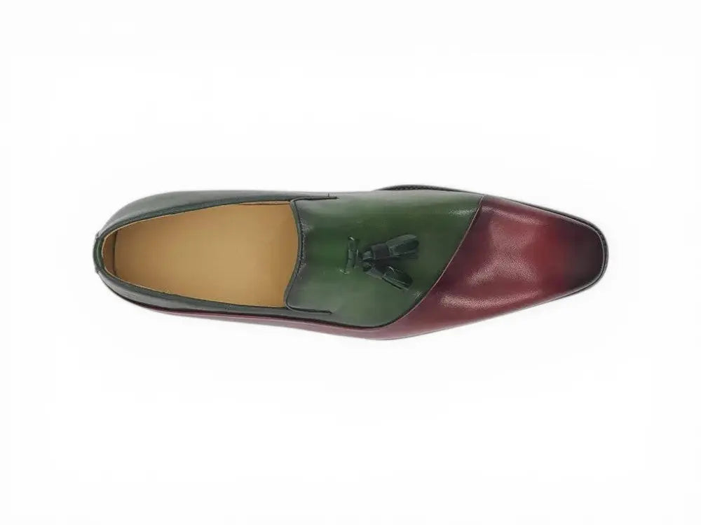 Two Tone Tassel Loafer Carrucci