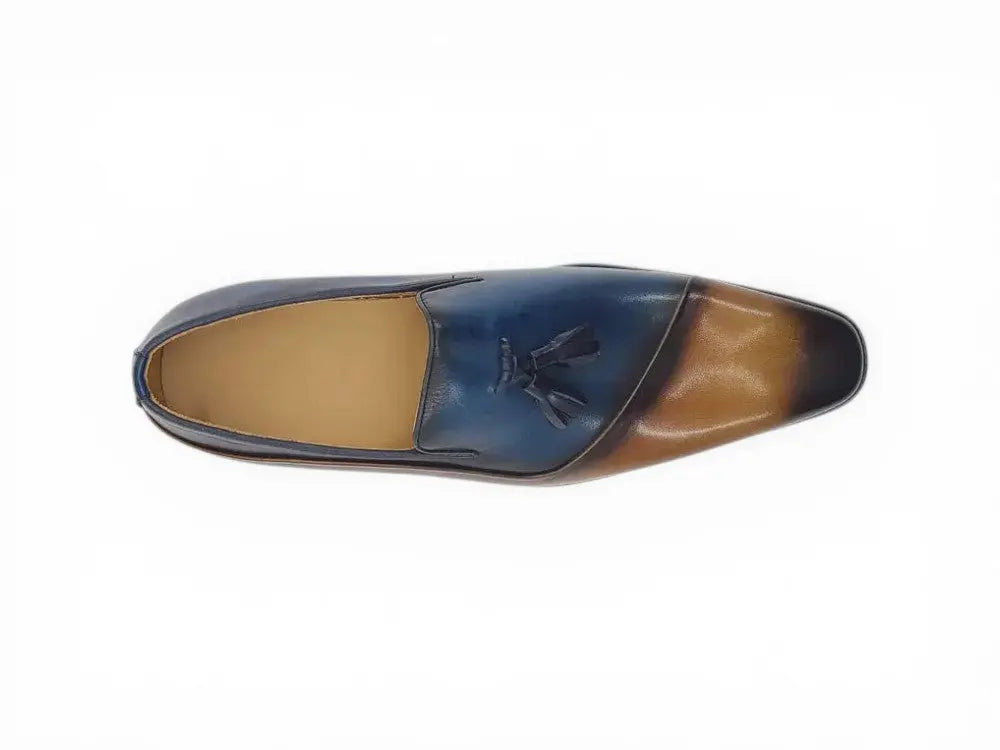 Two Tone Tassel Loafer Carrucci