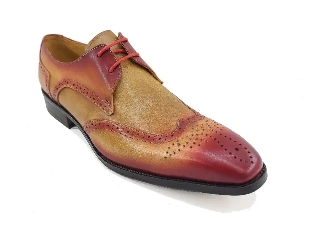 Two Tone Wingtip Blucher Oxford Carrucci