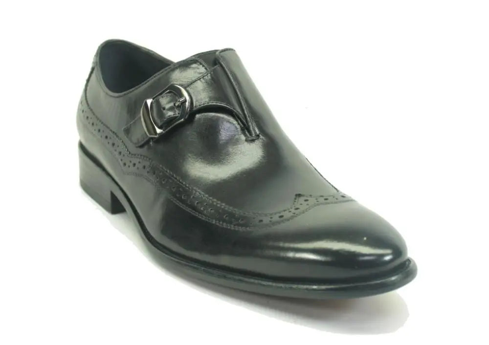 Two Tone Wingtip Buckle Loafer Carrucci