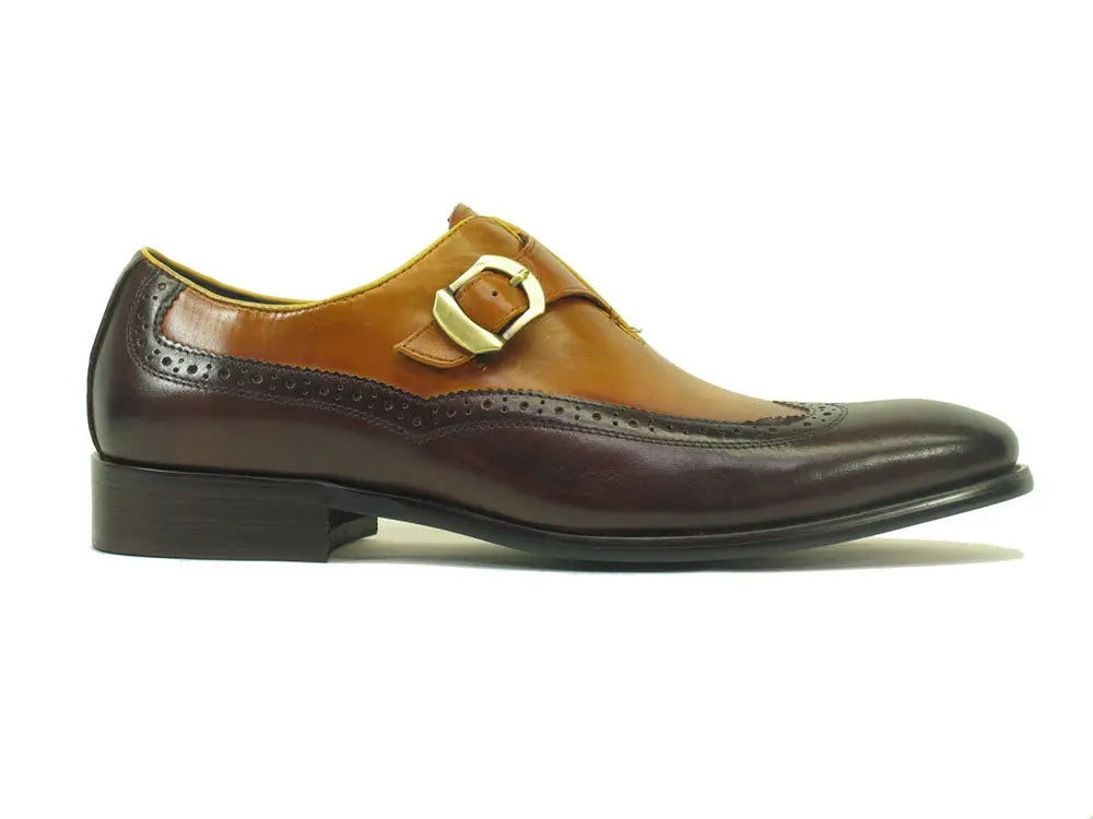 Two Tone Wingtip Buckle Loafer Carrucci