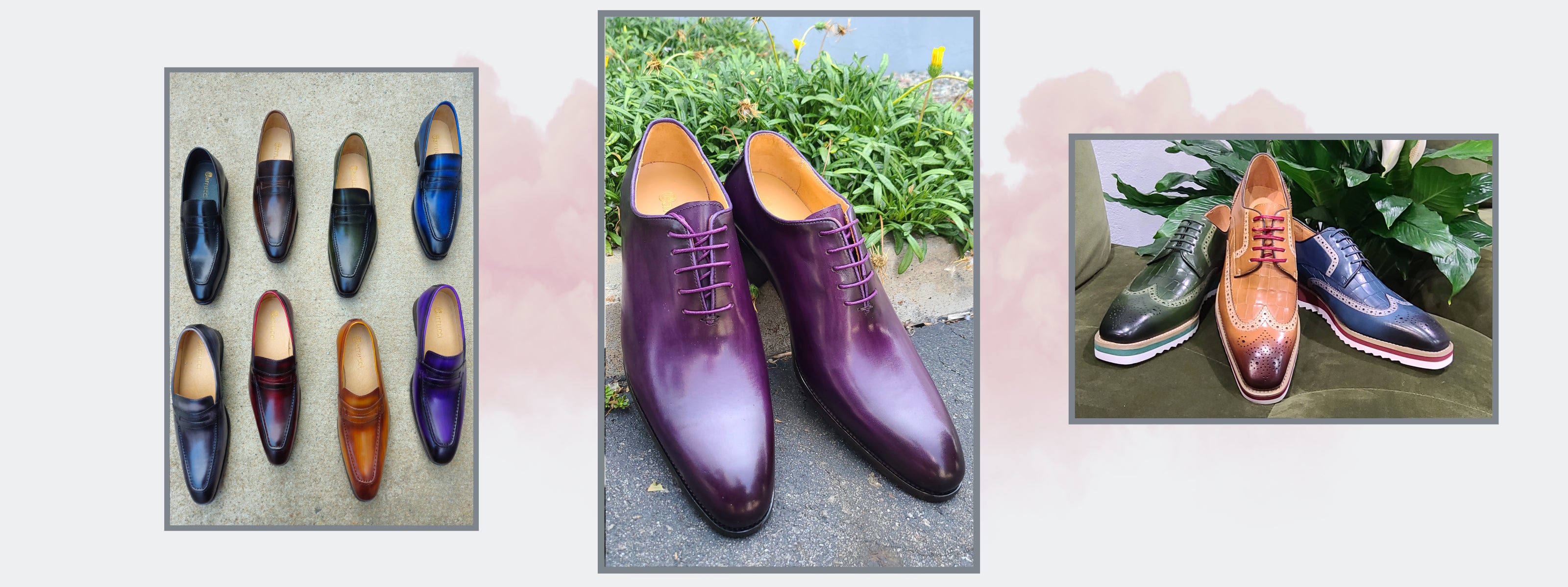 Purple dress store shoes c&e fashions