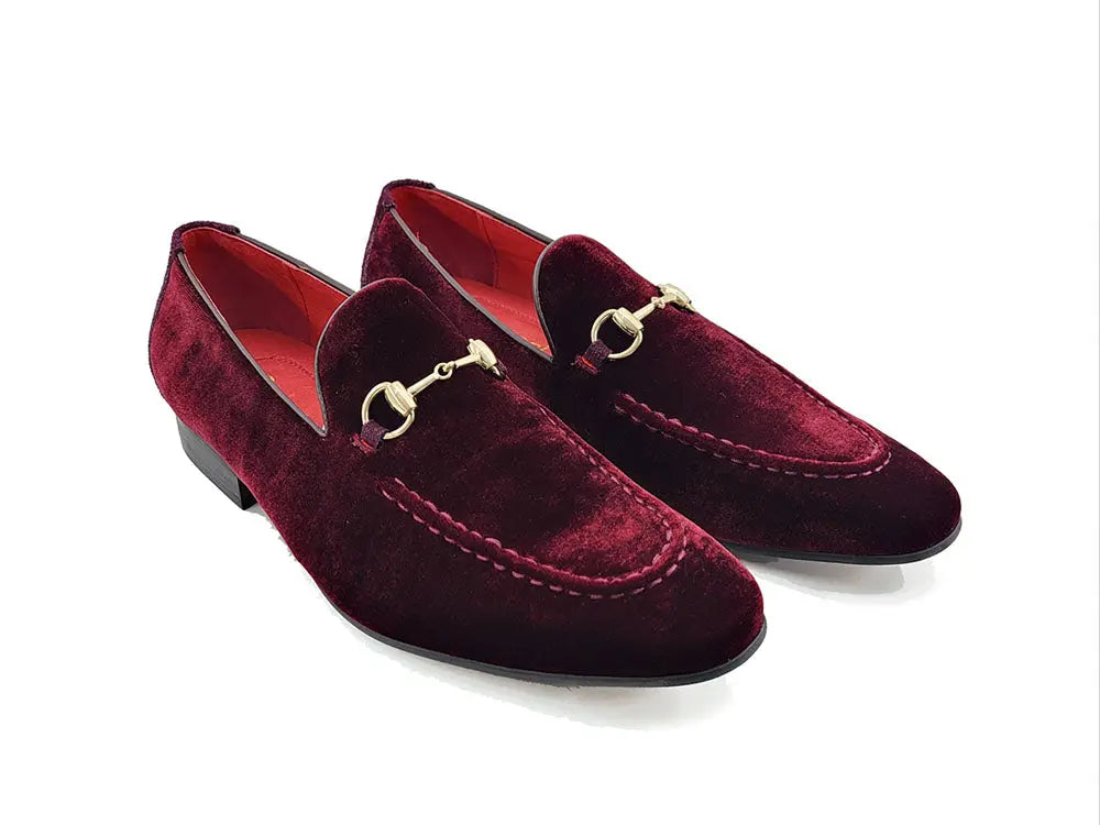 Velvet Buckle Loafer Carrucci