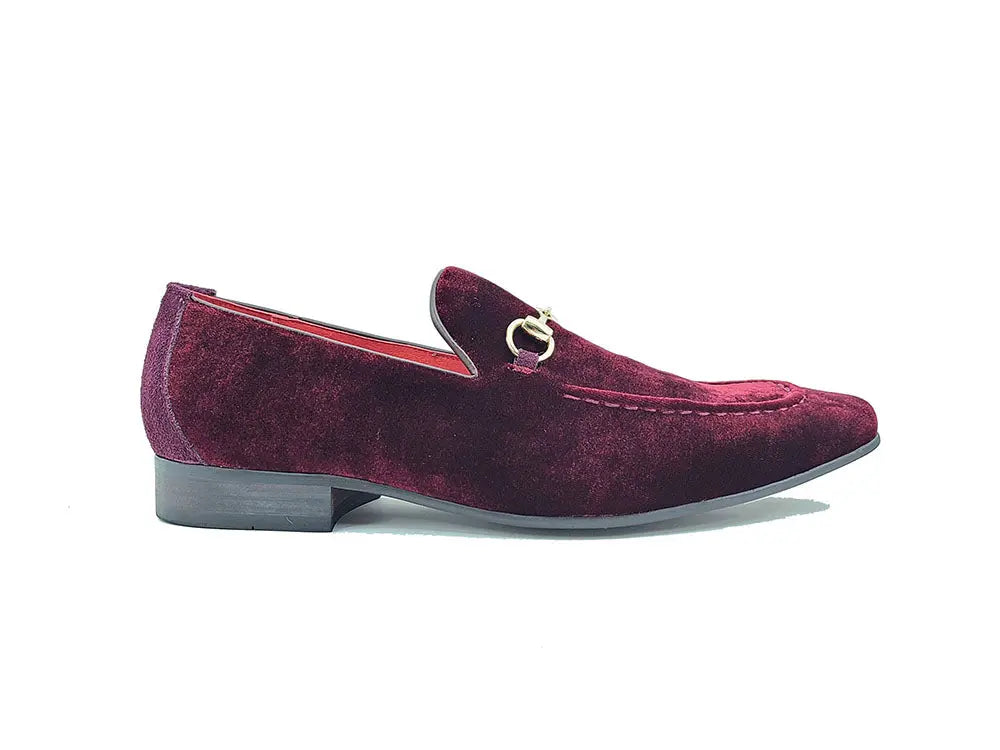 Velvet Buckle Loafer Carrucci