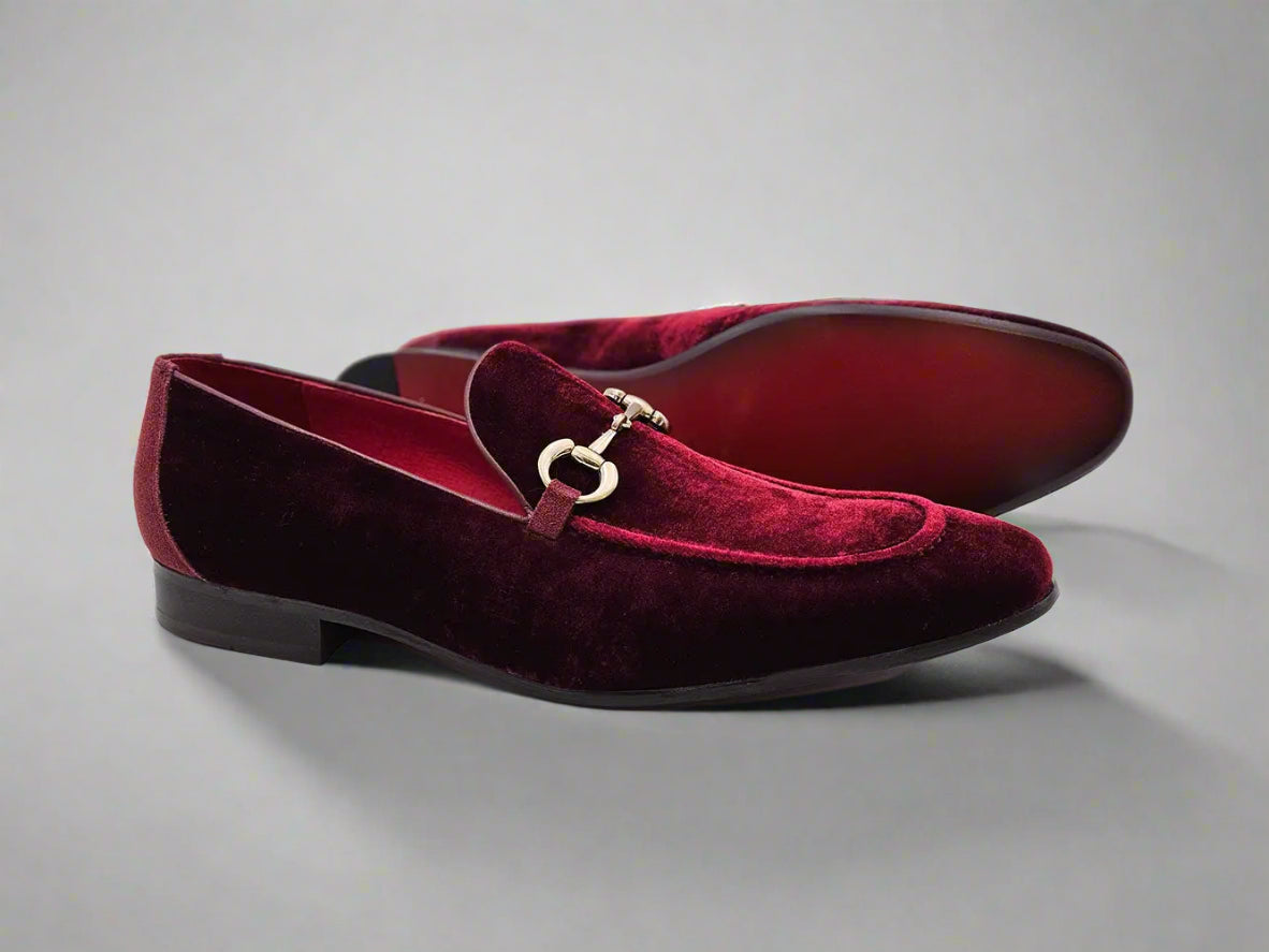 Velvet Buckle Loafer Carrucci