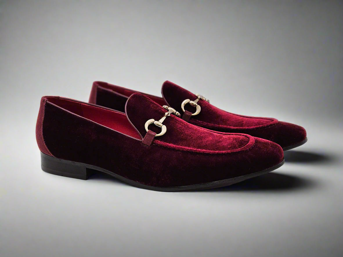 Velvet Buckle Loafer Carrucci