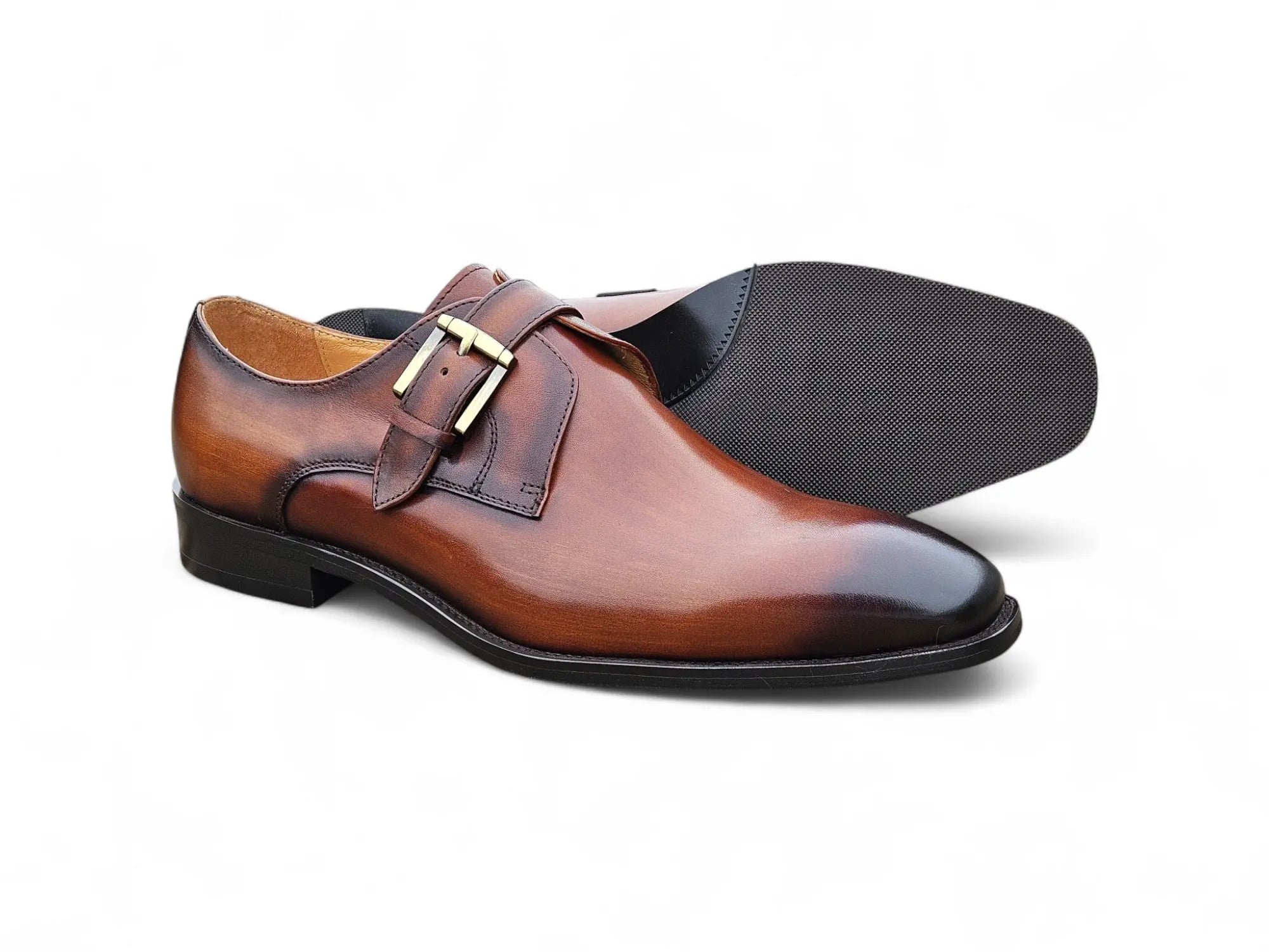 Versatile Fashion Single Monk Strap Loafer Carrucci